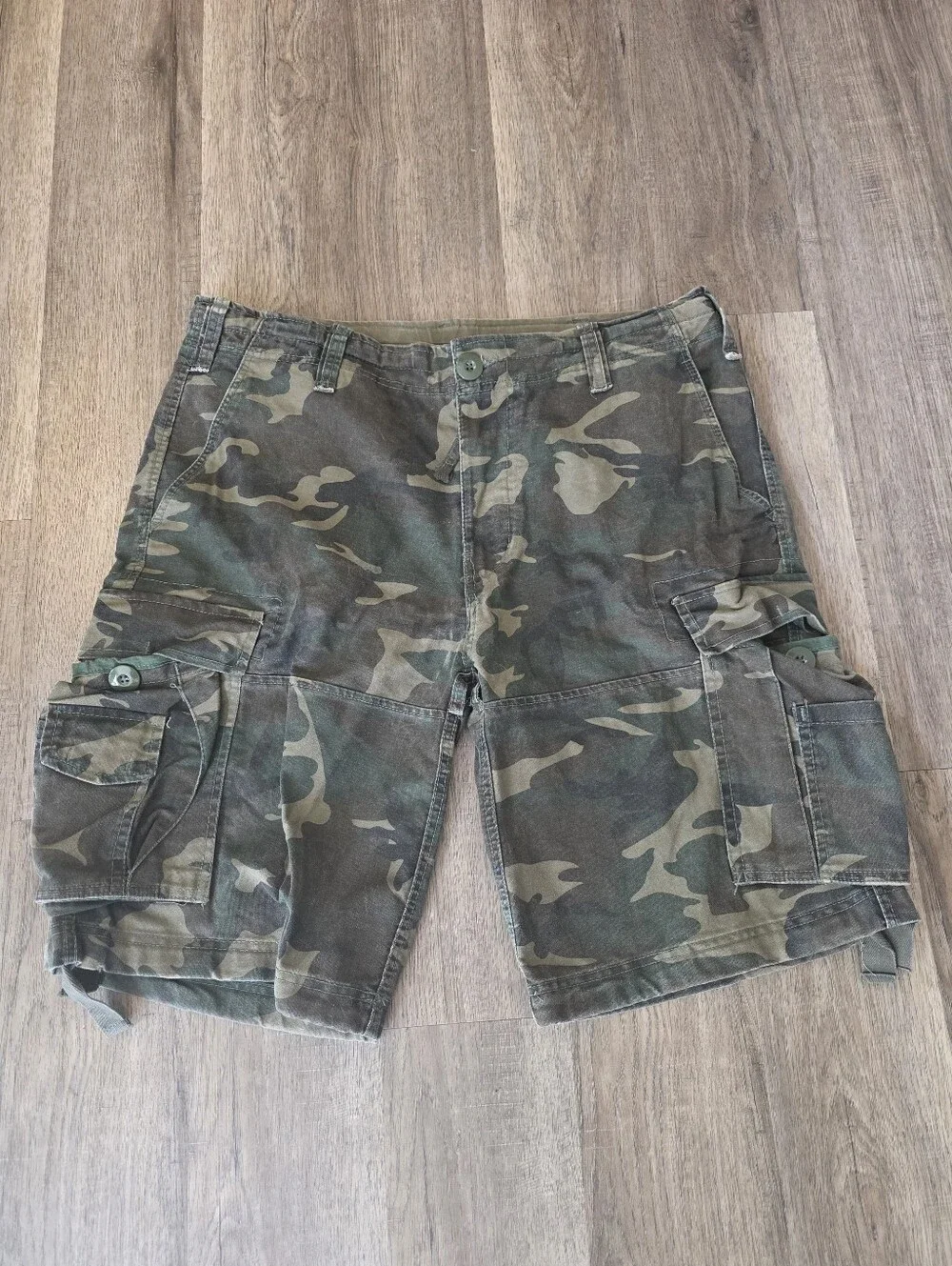 Mens Brandit Camo Cargo Shorts Size XXL